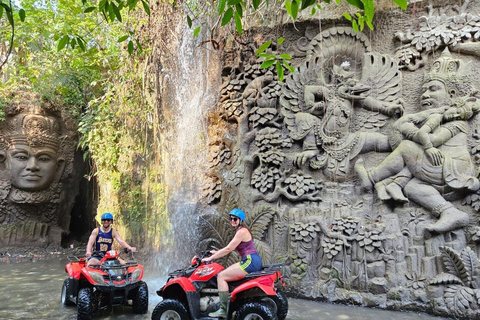 Ubud: Bali ATV Ride Waterfall Temple Cave and Luxury Spa ATV ride single with Luxury Spa in Ubud