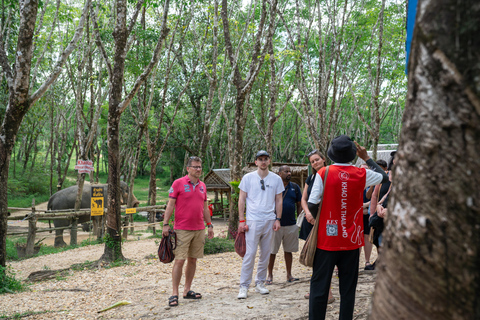 Khao Lak’s Best: Elephant Sanctuary,Rubber Tapping&Waterfall Khaolak Elephant Sanctuary Guided Tour with Hotel Transfers