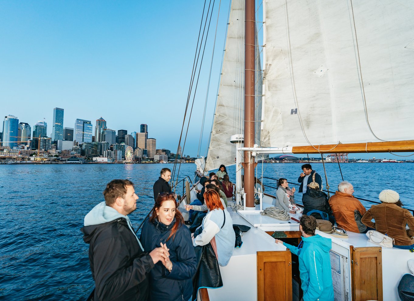 Seattle: Tall Sailboat Sunset Harbor Cruise