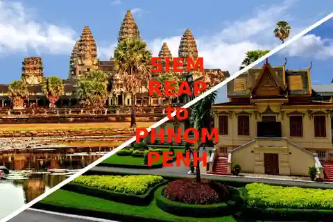 Traslado intermunicipal Siem Reap-Phnom Penh/Phnom Penh-Siem Reap
