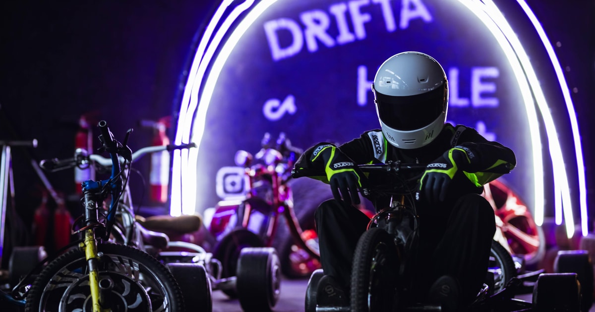 Riga Drifta Halle Extreme 20 Minuten Fahrt auf einem DriftTrike