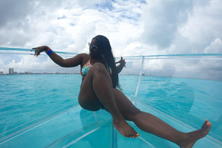Cancun: Transparent Boat Tour with Soft Drinks