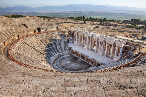 From Izmir: Pamukkale and Hierapolis Guided Day Trip Pamukkale Entry Included