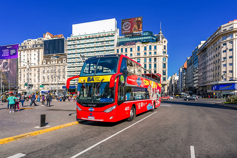 Buenos Aires: Hop-On Hop-Off City Bus Tour City Pack: Walking San Telmo, Lunch & 48-Hour Bus Ticket