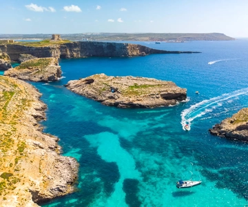 Malta: Roundtrip Ferry to Comino Blue Lagoon w/Gozo Option