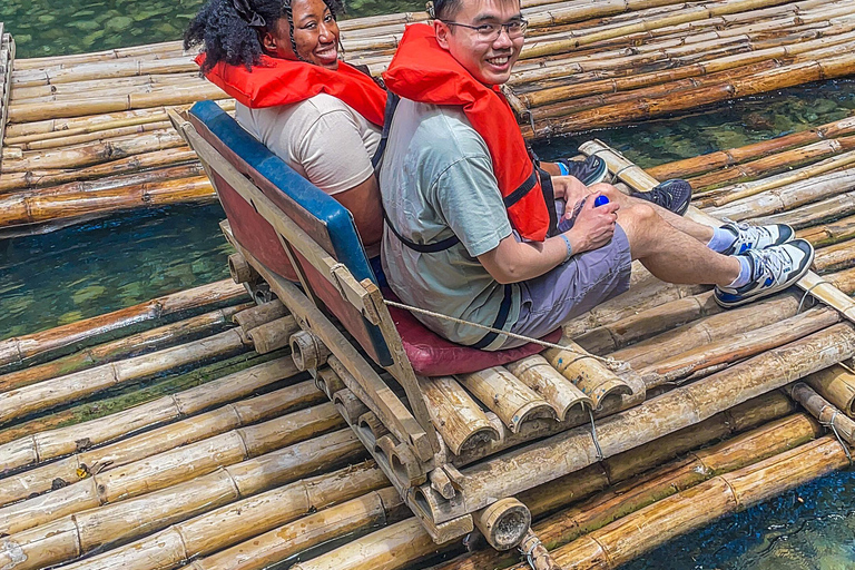 Pacote turístico combinado de rafting em Martha Brae e Luminous Lagoon