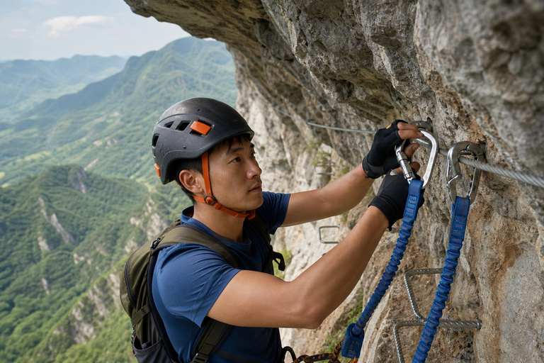 Zhangjiajie: Qixing Mountain Tickets & Adventure Options Cliff Hammock Via Ferrata Route