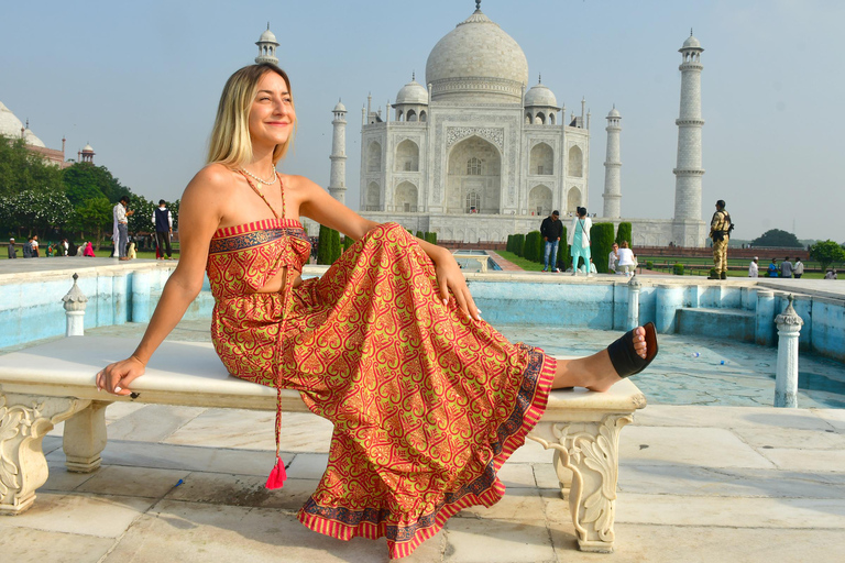 Vanuit Delhi: Taj Mahal Zonsopgang Tour met Olifant SOS