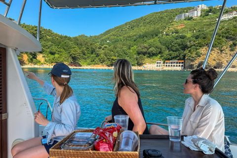 4-Hour Private Boat Tour — Blue Lagoon, Caves & Sveti Stefan