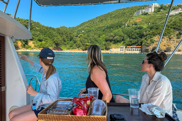 4-Hour Private Boat Tour — Blue Lagoon, Caves & Sveti Stefan