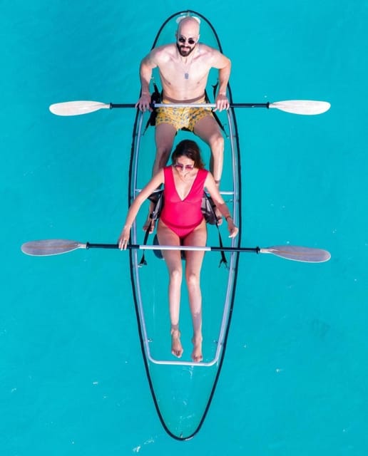 kendwa beach; A transparent clear kayak | GetYourGuide