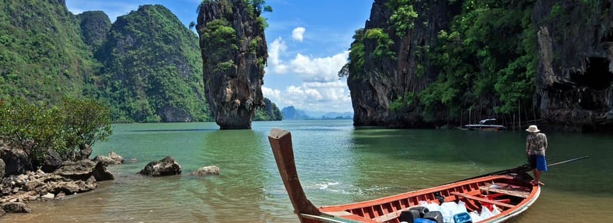 Au départ de Phuket : Excursion en bateau à longue queue sur l'île de James Bond