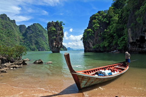 Från Phuket: James Bond Island med longtailbåt