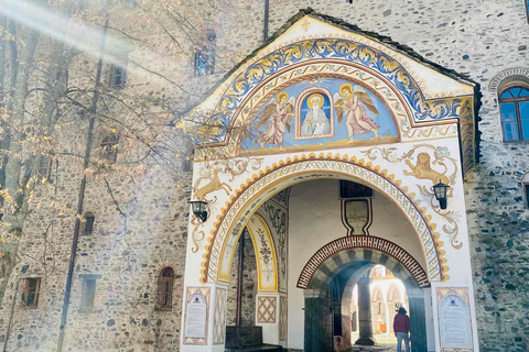 From Sofia: Rila Monastery and Villa Montevino Half-Day Trip City Center Drop off