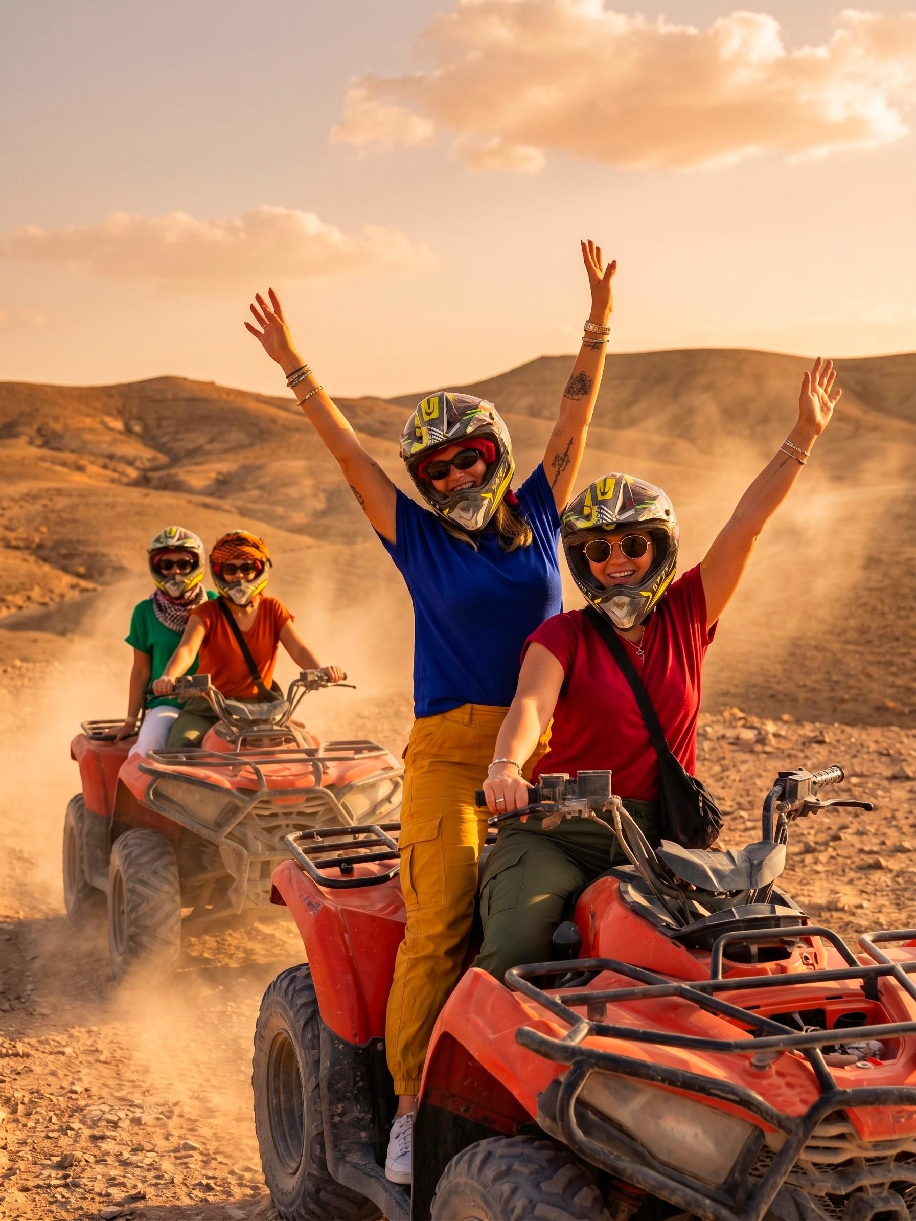 Agafay-Wüste: Quad, Kamelritt bei Sonnenuntergang, Abendessen & Show
