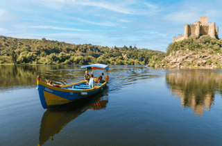 Von Lissabon: Tomar, Convento de Cristo & Burg von Almourol