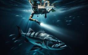 Bonaire: Guided Night Snorkeltour With Tarpons on the Hunt