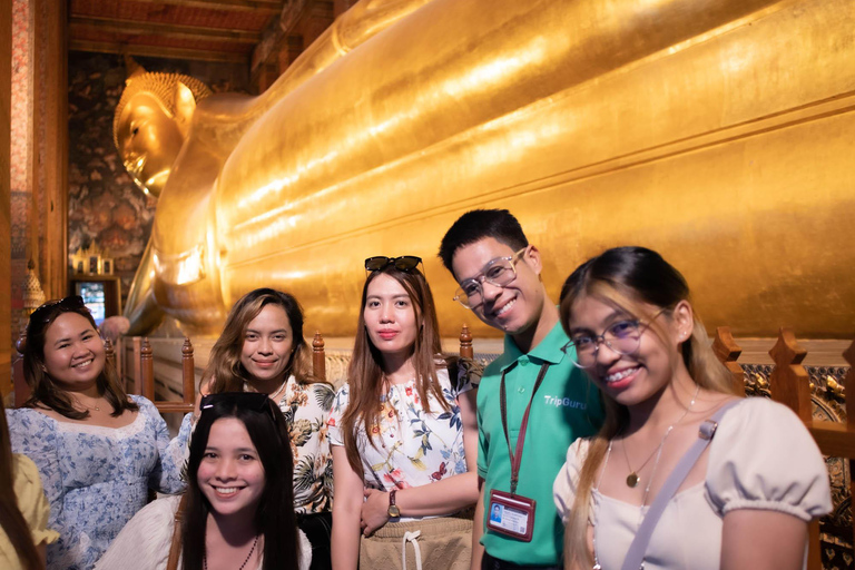 Bangkok: Tour serale con Wat Arun, Wat Pho e giro in Tuk TukTour di gruppo in inglese