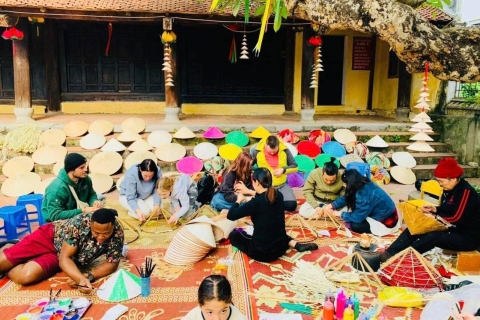 Hanoi : Wierook dorp & Conical Hat bezoek Halve dag