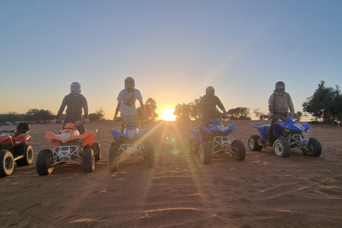 Agadir: Sunset Desert Quad Bike Tour with Tea & Pickup