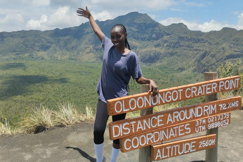 Nairobi: wycieczka 1-dniowa rowerowa i piesza na górę LongonotWycieczka piesza i rowerowa na górę Longonot z piknikiem