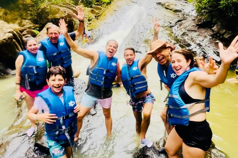 San Juan: Rainforest Waterslides & Beach Tour with Transport San Juan: El Yunque Rainforest and Luquillo Beach Day Tour