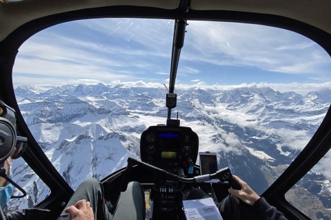 Berno: Prywatny 42-minutowy lot helikopterem w Alpach Szwajcarskich