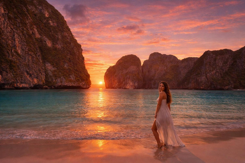 From Phi Phi: Private Luxury Longtail Boat Charter 4 Hours Private Luxury Longtail Boat Charter 4 Hours