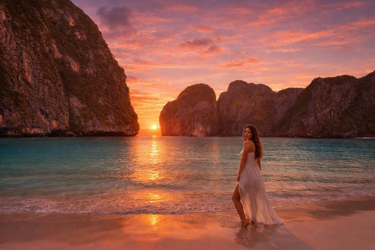 From Phi Phi: Private Luxury Longtail Boat Charter 4 Hours Private Luxury Longtail Boat Charter 4 Hours