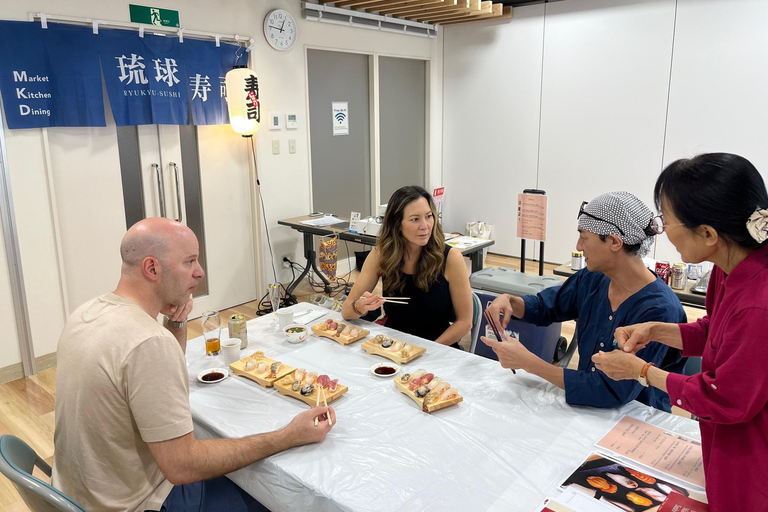 Naha Makishi Public Market : Sushi making experience English guided guide