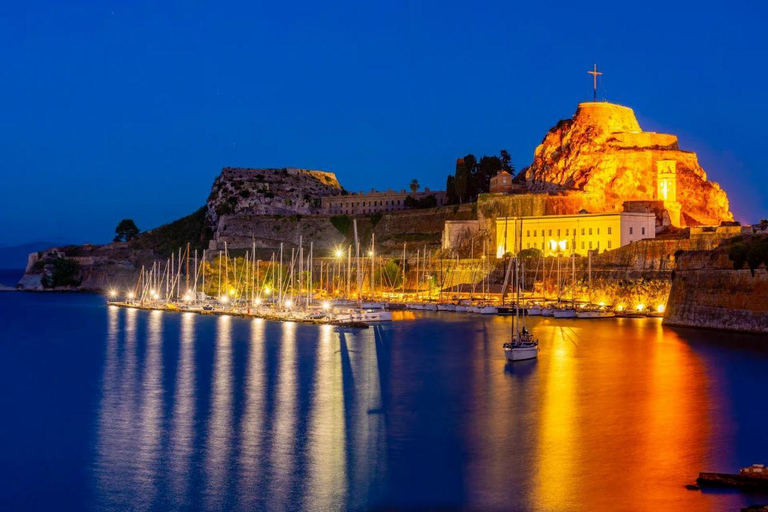 Kavos: Corfu Old Town Night Tour with Transfer
