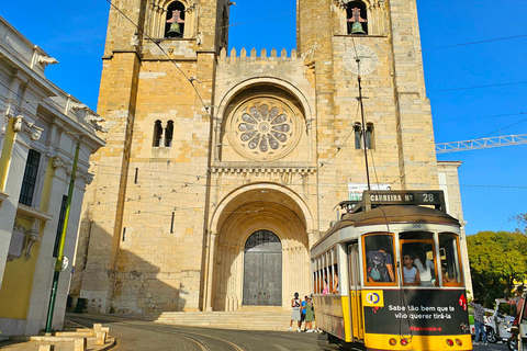 Lisbona: tour della città, storia e alfama 90 minuti in tuktuk