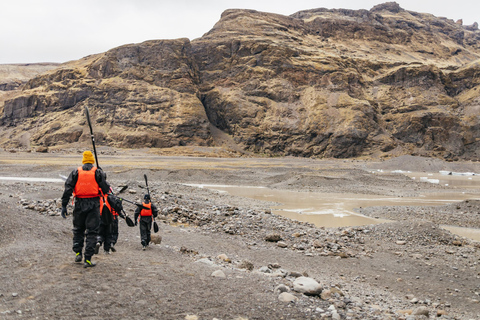 Sólheimajökull: Kajaktocht met gids op de gletsjerlagune