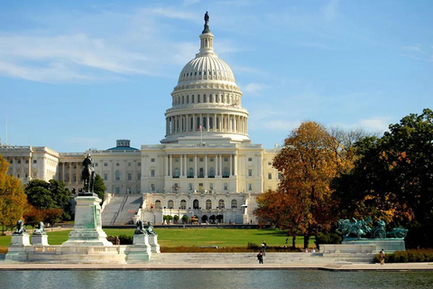 Washington DC: Tour di 3 ore del Monumento del mattinoTour mattutino in autobus + biglietto per il Museo dell&#039;aria e dello spazio