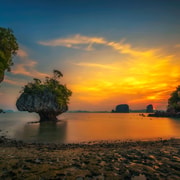 Krabi: Hong Island & Ko Pak Bia Tour with Sunset Dinner