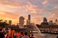 Singapore, Sunset City Tour by Kick Scooter - Hizvo