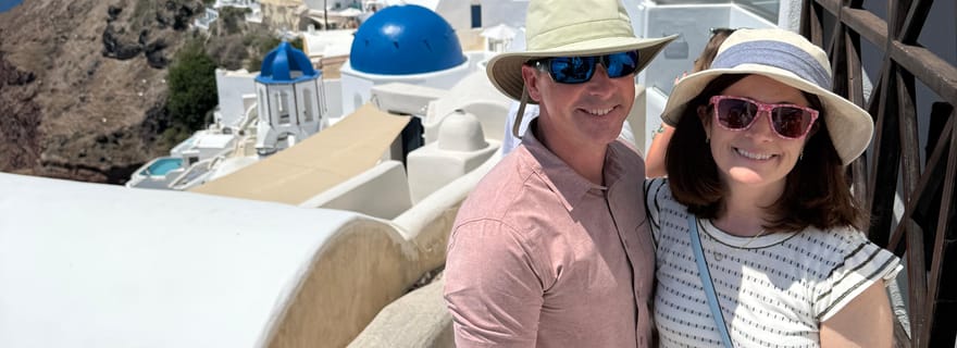 Santorin : visite terrestre privée sur mesure avec chauffeur local