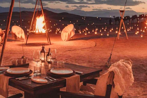 From Marrakech : Agafay Desert Sunset Dinner with Camel Ride