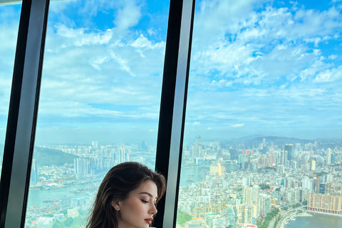 Macau Tower Sky Buffet & Observation Deck Ticket Buffet dinner（18:30-22:00）& sightseeing floor ticket