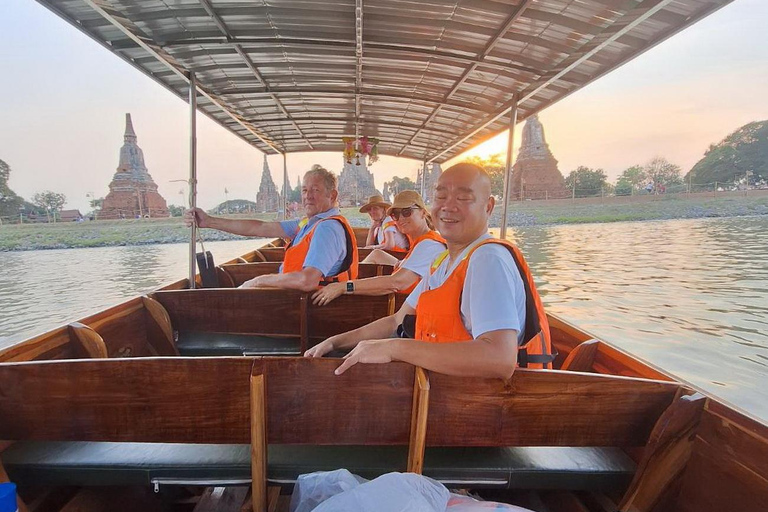 Twilight Tour of Ayutthaya: Big Buddha & Scenic Boat Ride "Twilight Tour of Ayutthaya: Big Buddha & Scenic Boat Ride"