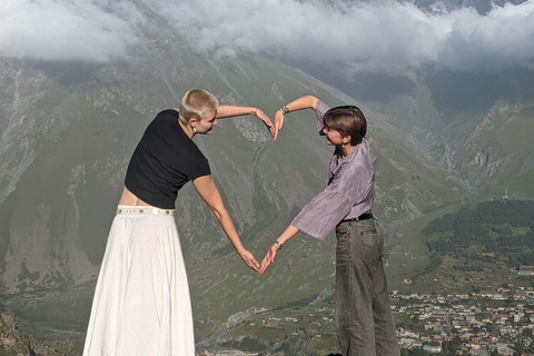 Private Stepantsminda: Dariali, Giant Sculptures, Waterfalls