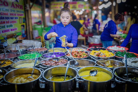 Hue: Food Tour with Guide and Royal Music on Dragon Boat Private: French guide