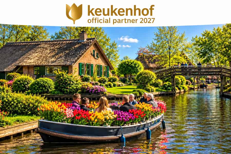 Amsterdam: Tagestour Giethoorn, Tulpenboot & Keukenhof. Foto: GetYourGuide Amsterdam: Tagestour Giethoorn, Tulpenboot & Keukenhof. Foto: GetYourGuide