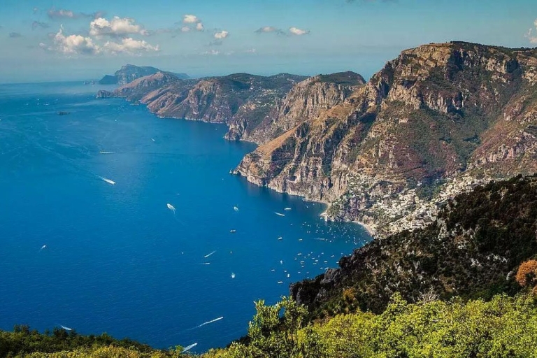 Privérondvaart van een hele dag langs de kust van Amalfi vanuit PraianoBoottocht langs de Amalfikust vanuit Praiano
