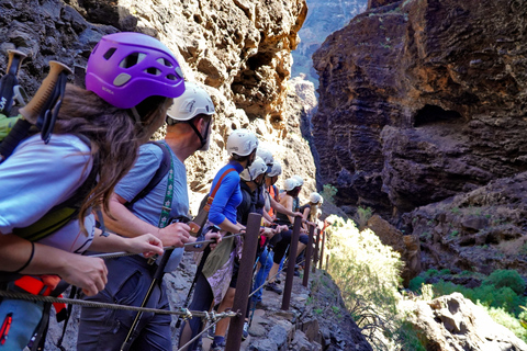 Tenerife: Descent of the Masca Ravine with Audio Guide and Boat Transfer Tenerife: Masca Canyon Descent with Audio Guide and Boat Transfer
