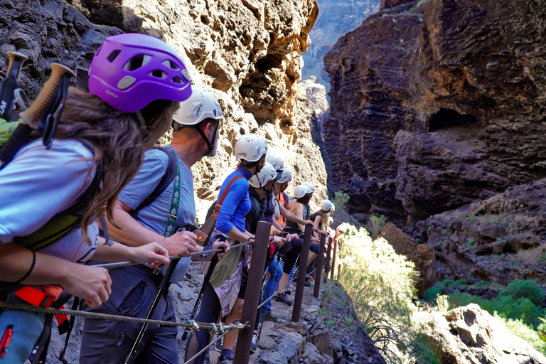 Tenerife: Descent of the Masca Ravine with Audio Guide and Boat Transfer Tenerife: Masca Canyon Descent with Audio Guide and Boat Transfer