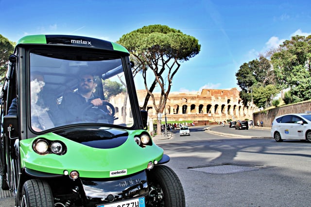 Roma: Excursión en carrito de golf con degustación de helado artesanal