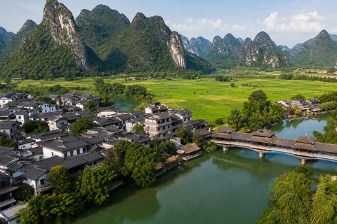 Yangshuo Ticket: Ruyi Peak, Silver Cave, Yulong River & More Li River Bamboo Raft Round Trip with Shuttle