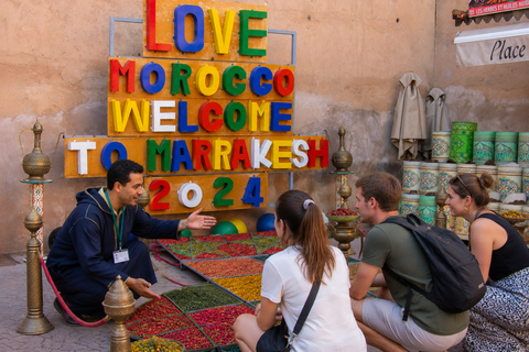 Marrakech: Bahia Palace, Ben Youssef Madrasa & Secret Garden English: Shared Group Guided Tour - From the Meeting Point