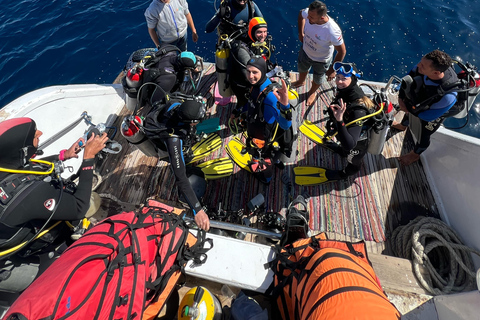 Sharm El Sheikh: Tiran Island Boat Diving & Snorkeling Intro Diving & Snorkeling – No Certification Required